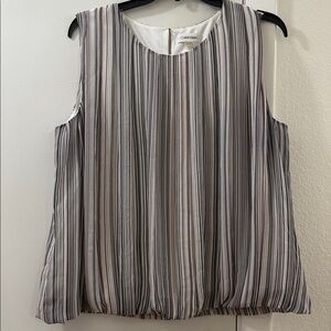 Calvin Klein Multicolor Striped Sleeveless Top